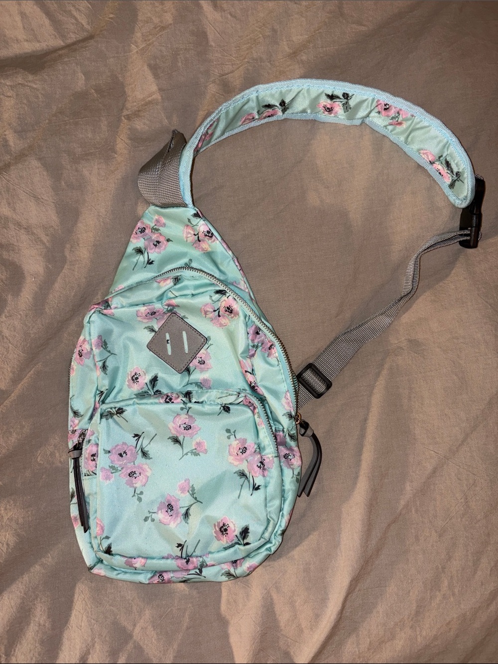 Floral Mint Sling Bag
